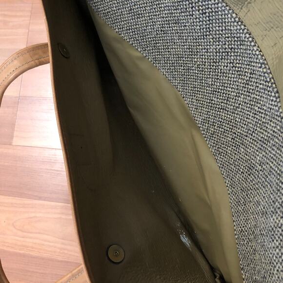 Vintage Hartmann Tweed Tote Walnut 20x12x9 MISSING STRAP - Picture 10 of 16